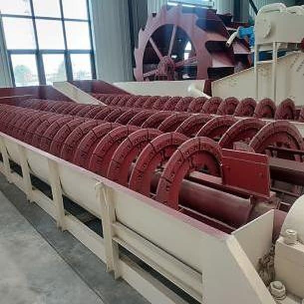 Spiral sand washer